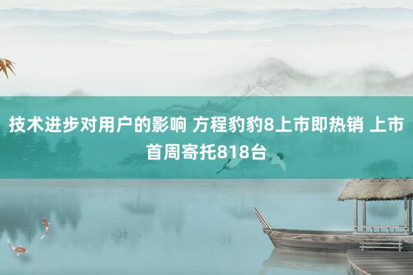 技术进步对用户的影响 方程豹豹8上市即热销 上市首周寄托818台