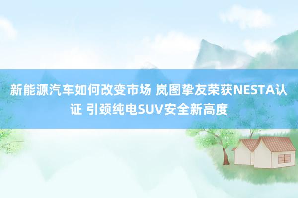 新能源汽车如何改变市场 岚图挚友荣获NESTA认证 引颈纯电SUV安全新高度