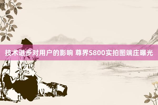 技术进步对用户的影响 尊界S800实拍图端庄曝光