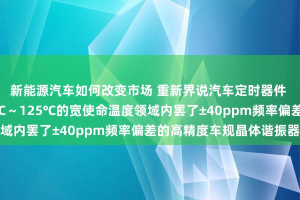 新能源汽车如何改变市场 重新界说汽车定时器件 村田推出首款在-40℃～125℃的宽使命温度领域内罢了±40ppm频率偏差的高精度车规晶体谐振器